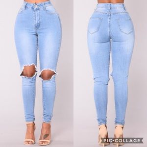 Blue Dream High Rise Fashion Nova Jeans